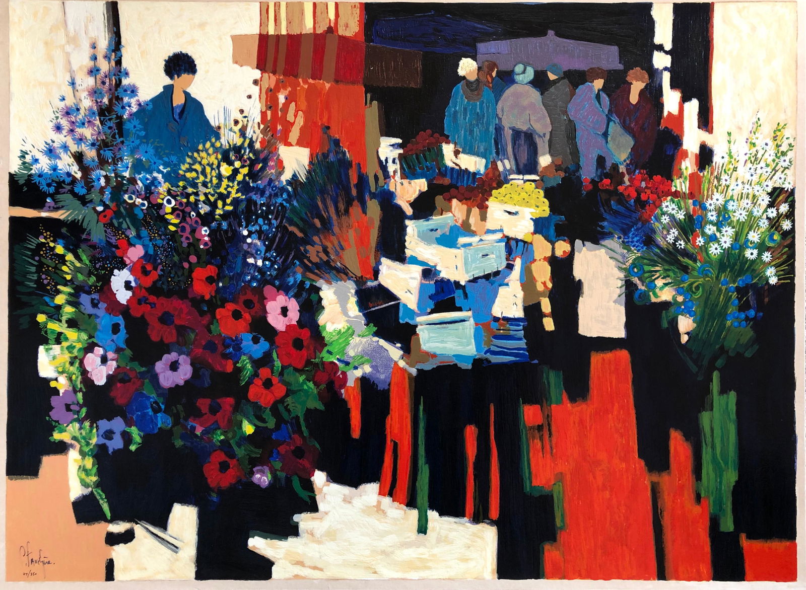 Claude Fauchere (b. 1936-) Paris - lithograph (1 of 3)