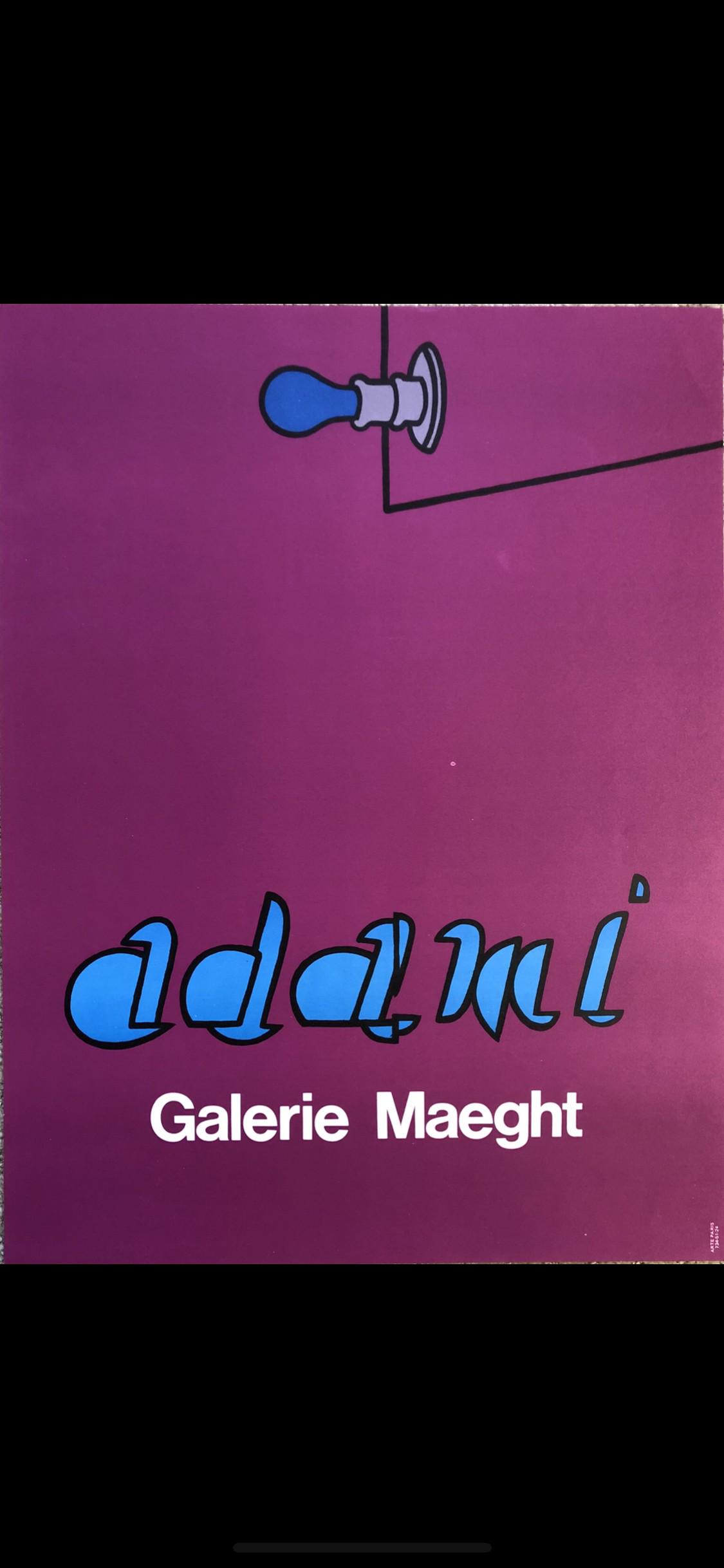 Valerio Adami - Galerie Maeght lithograph c 1965: Valerio Adami - Adami (B 1935) Italy. Galerie Maeght lithograph lower right - Arte Paris 22 x 16 1/2" He was influenced by Pop Art, including Roberto Matta and Wifredo Lam. His first solo exhibition w
