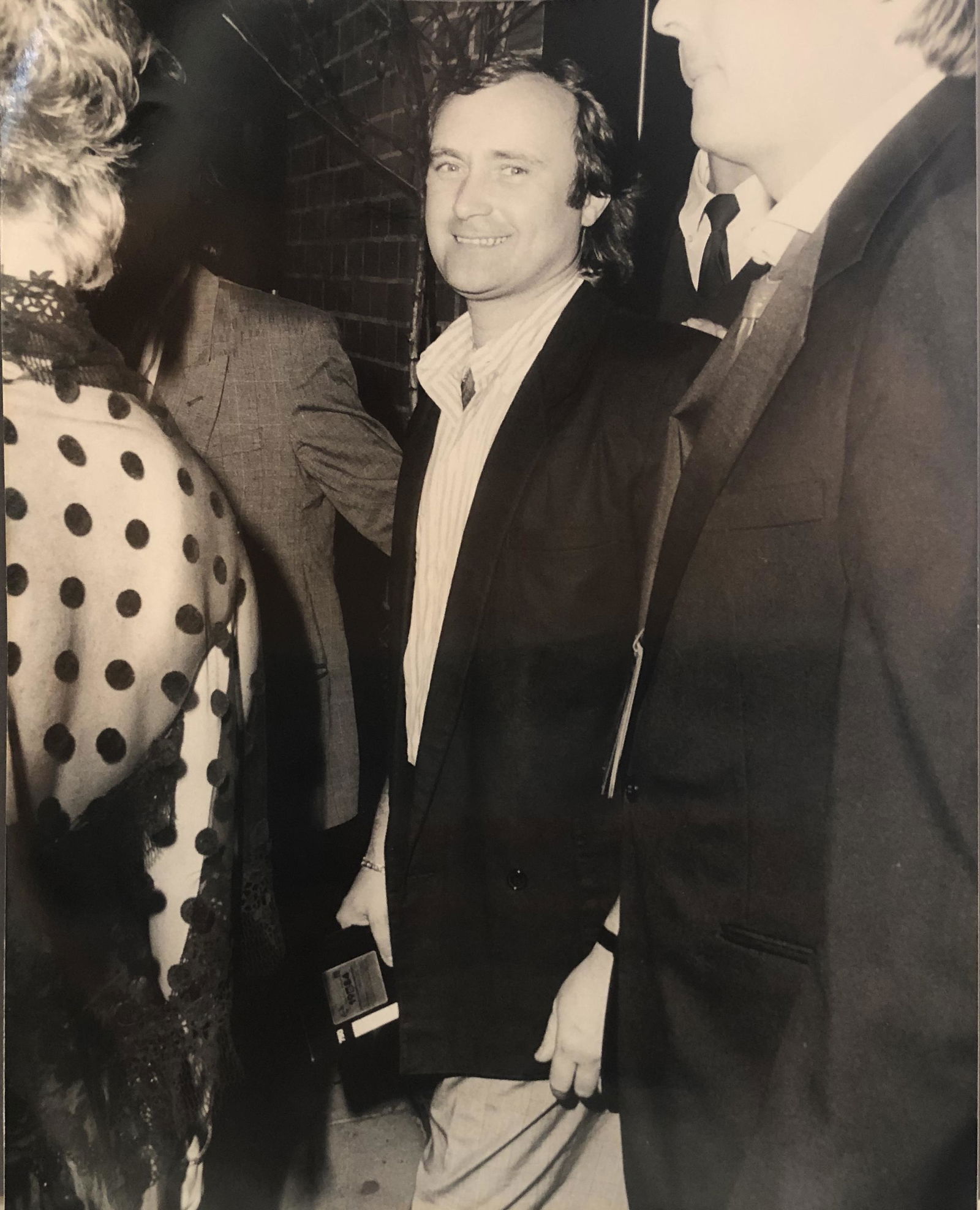 Phil Collins 1986 Original Photo w/ photographer stamp (1 of 2)