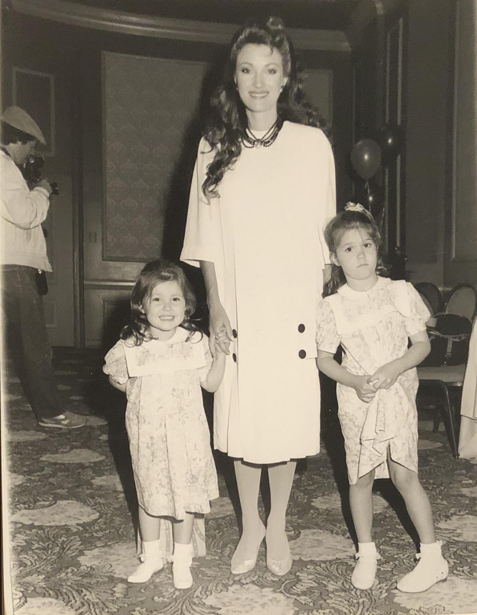 Jane Seymour and children - 1985: Taken March 28, 1985 by noted photographer Scott Downie w/ photographer stamp and description verso. 9x7 on Kodak paper.
