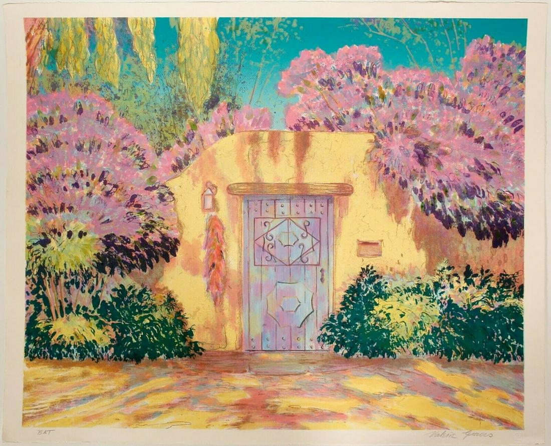 Wood Door - Serigraph by Valerie Graves, copy 1 (1 of 1)