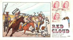 Scott 2175 FDC Red Cloud Collins Hand Painted Envelope (1 of 1)