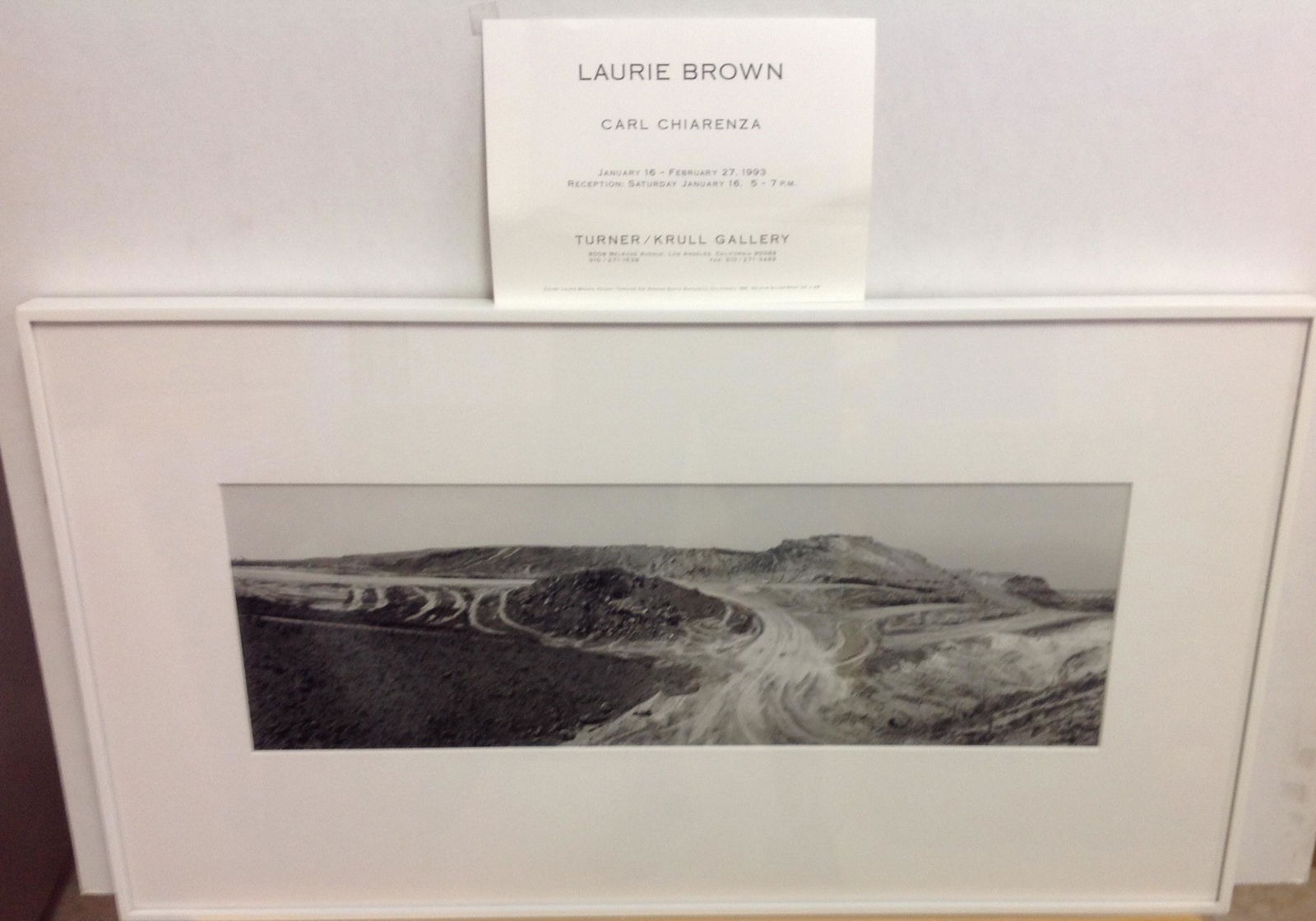 Laurie Brown - Photograph - " Recent Terrains" 1991 (1 of 6)