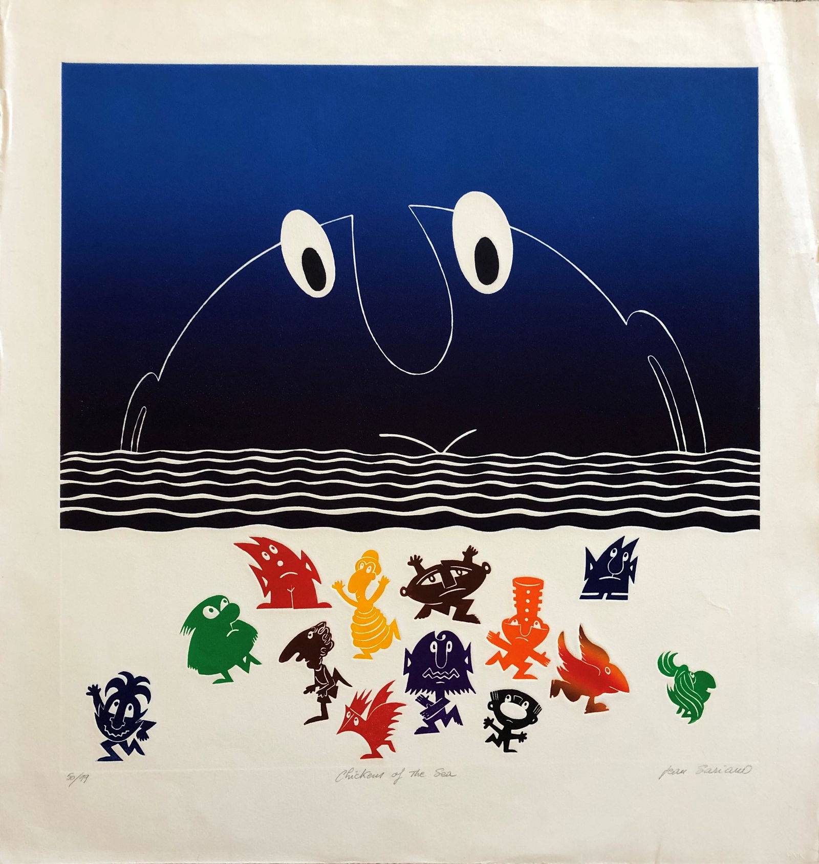 JEAN SARIANO -"CHICKEN OF THE SEA"-Etching (1 of 4)