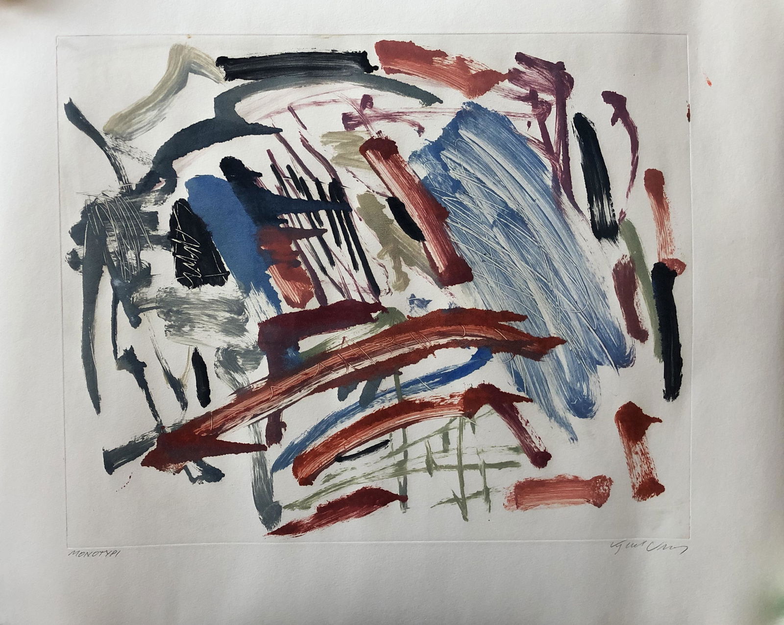 Abstract Monotype- signed (1 of 4)