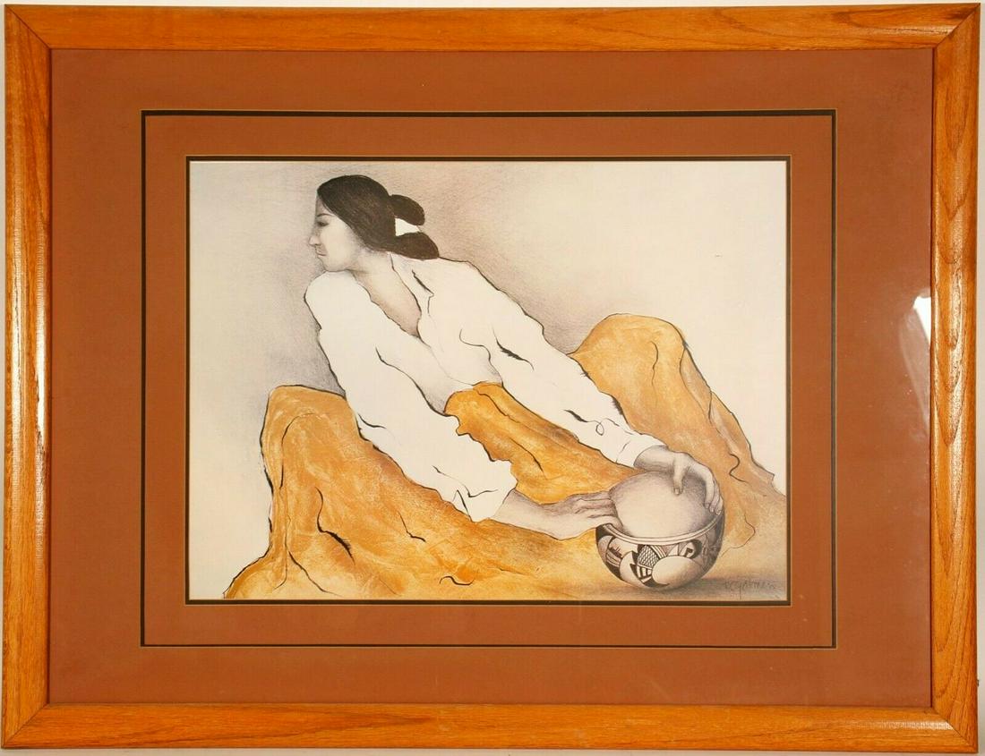 The Pottery Keeper by R.C. Gorman (1 of 1)