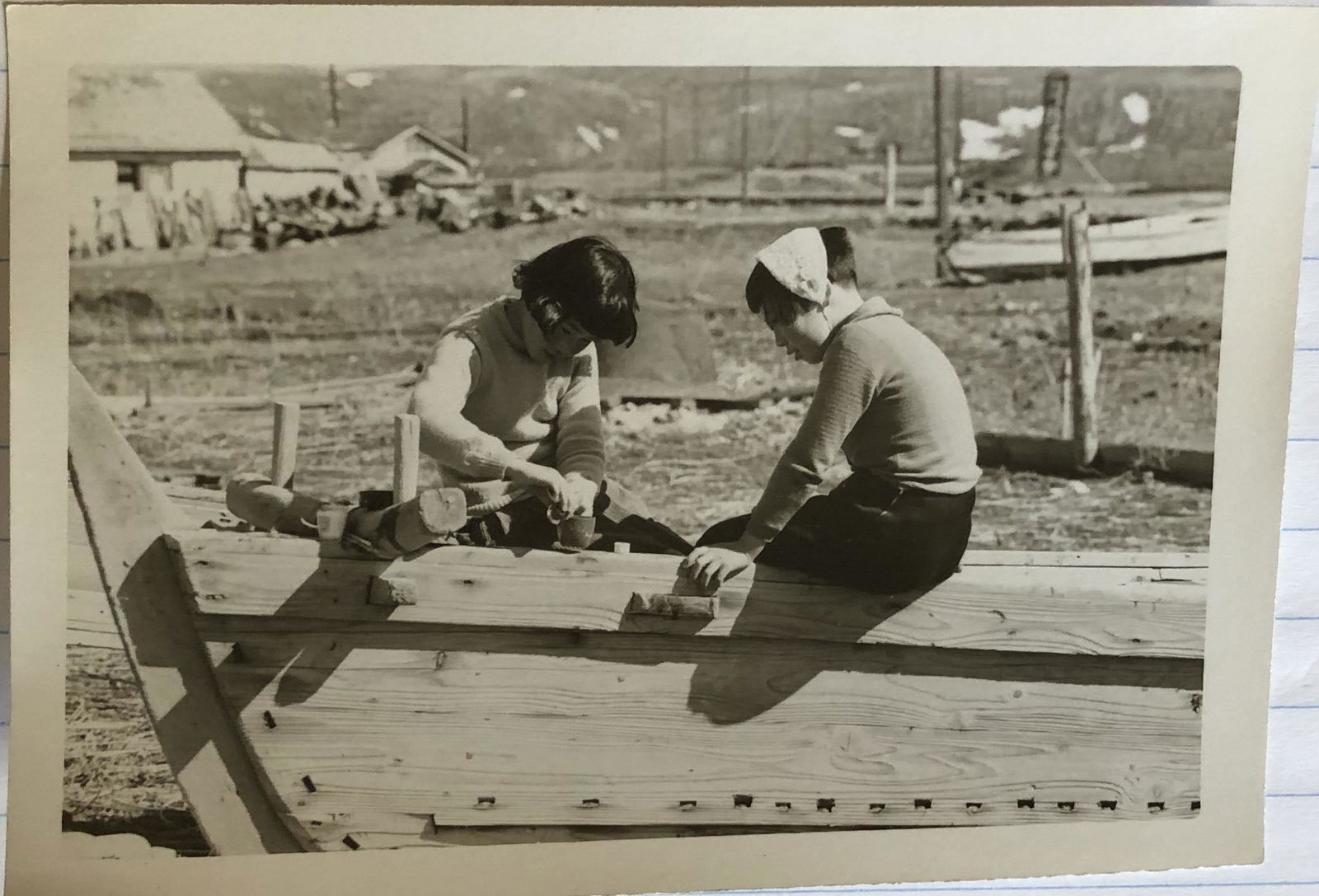 Japan c 1950's two girls (1 of 1)