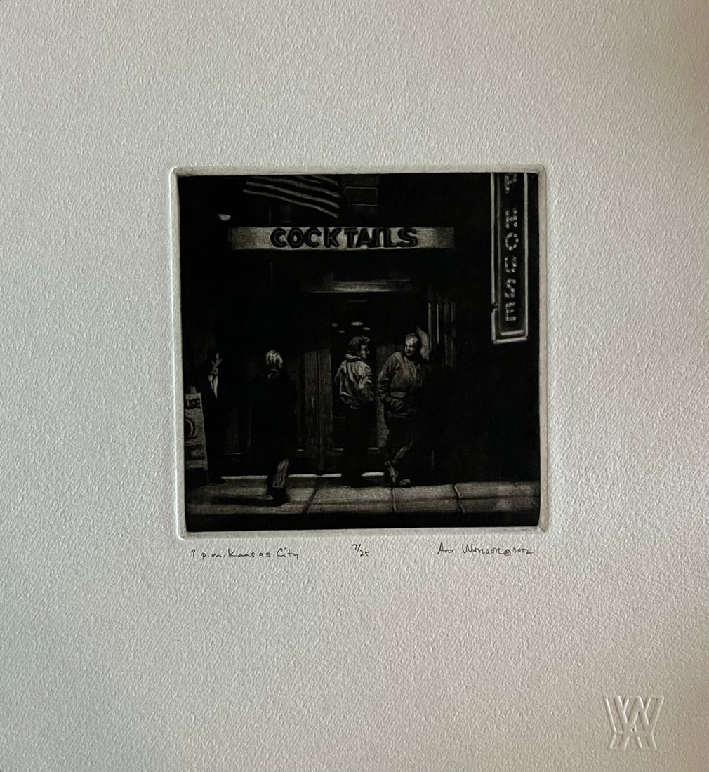 Art Werger (1955-) Mezzotint (1 of 2)