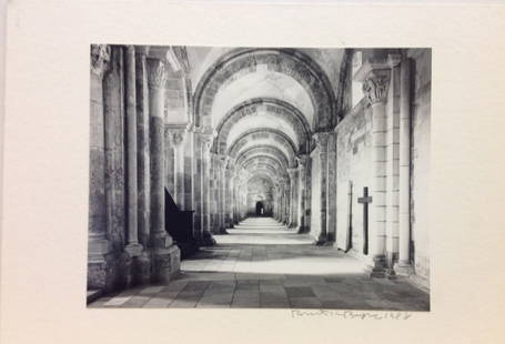 Robert Byers- 1988 Photograph - St. Madeline Basilica: Robert Byers (born 1918)Studied with Ansel Adams, Wynn Bullock and Brett Weston. He has held numerous exhibitions in the USA and abroad. His images are in many museums, corporate and private collectio