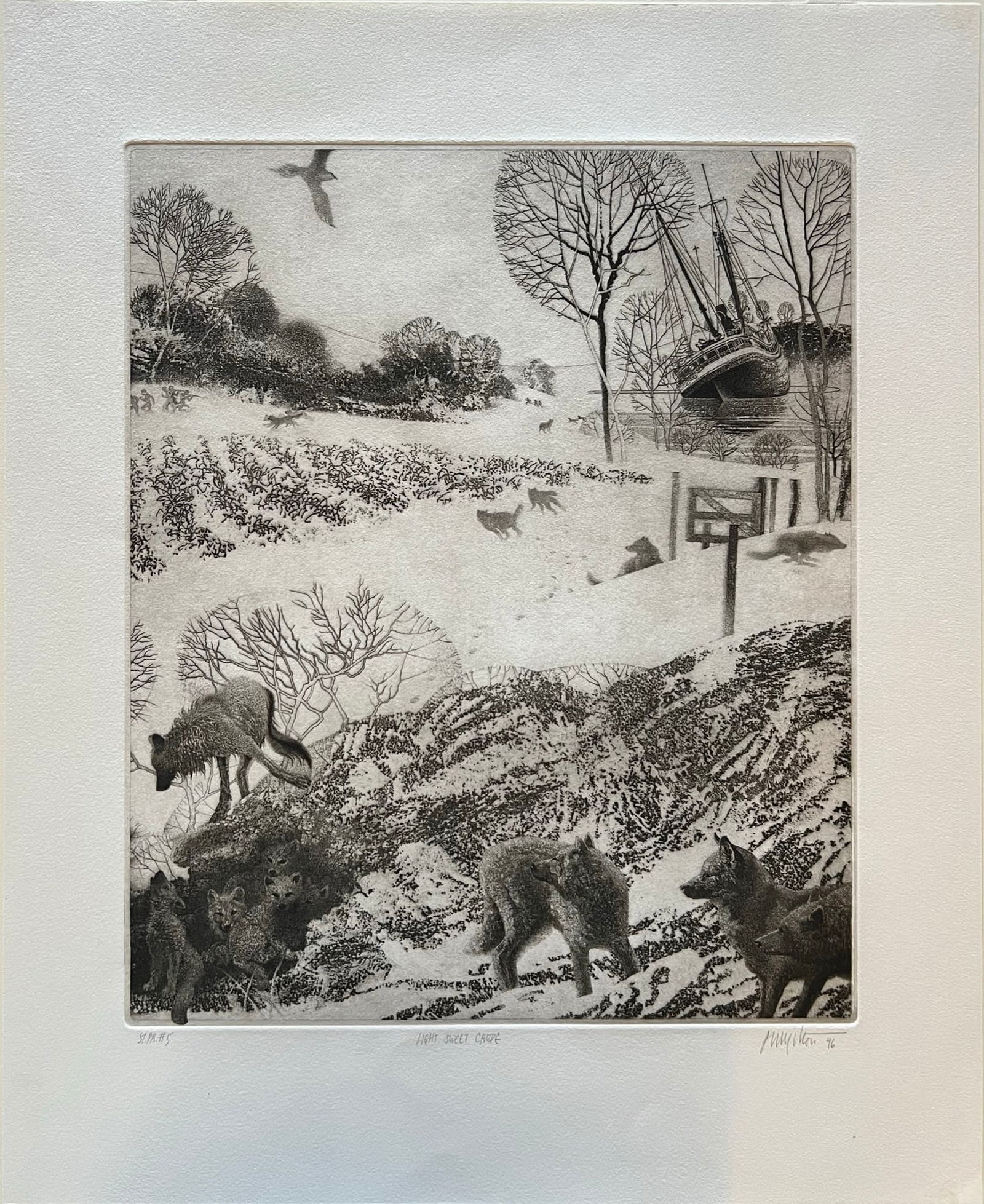 Peter Milton (b.1930) 1996 Etching signed (1 of 4)