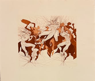 Guillaume Azoulay (1949-) Signed Etching