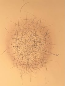 Ernest Posey (1937-2007) Graphite and Air Brush mix medium