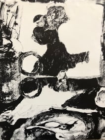 Wesley Chamberlain (1932-1990) lithograph Mid Century