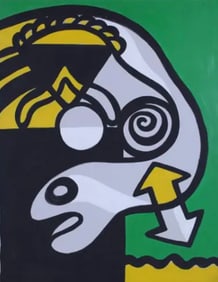 Walter Gaudnek (b. 1931)Oil Painting signed Mid Century