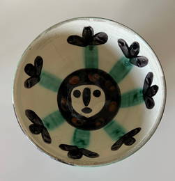 Pablo Picasso  Ceramic -Visage 1955 AR290 Ceramic Bowl Edition Picasso Madoura
