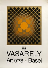 Victor Vasarely (1906-1997)- Color Serigraph - Scarce