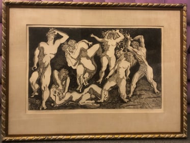 Ernest Freed (1908-1974) Etching 1947 signed