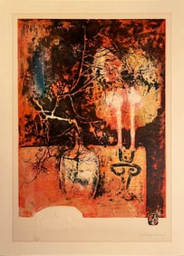 Hoi Ledabang- color lithograph with embossing