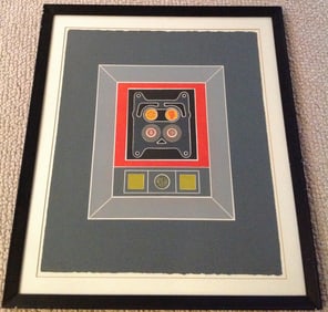 Tom Fricano (b. 1930) Modernist - signed lithograph with intaglio