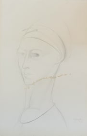 Phillip Grausmann (b.1935) Nude - graphite on paper- mid century