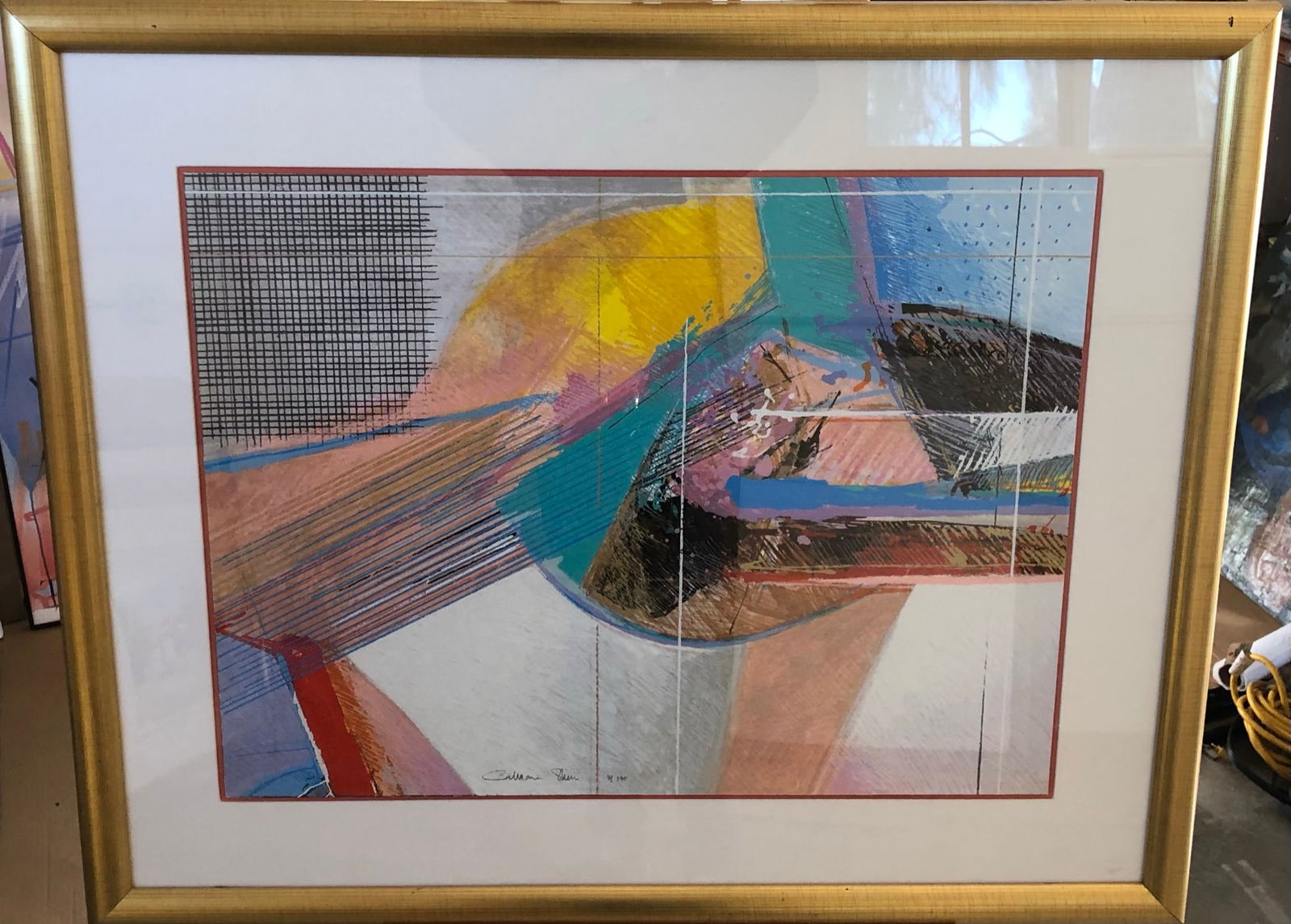 Calman Shemi: Calman Shemi - print Frame: 34 1/2 x 42 1/4" Art: 23 x 30 1/2" Can ship without frame.