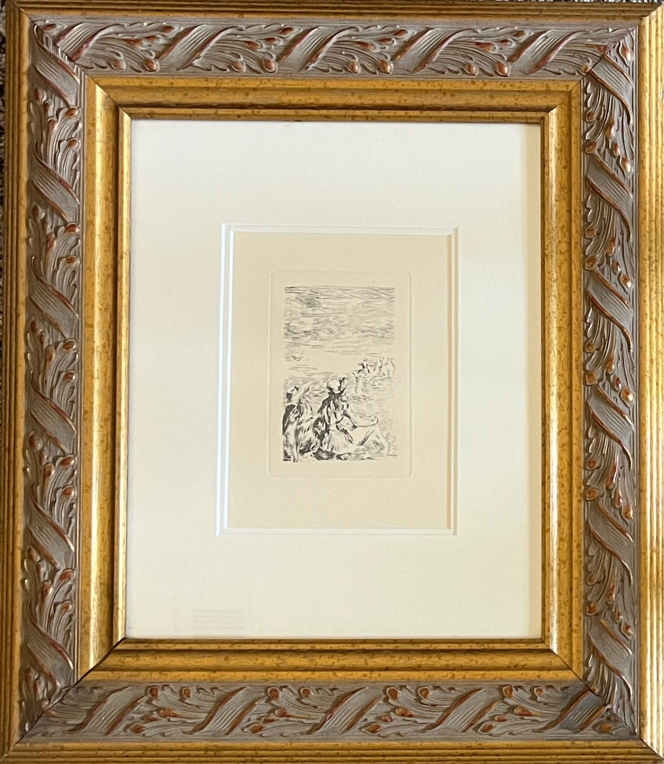 Renoir- Sur La Plage, a Berneval etching (1 of 4)