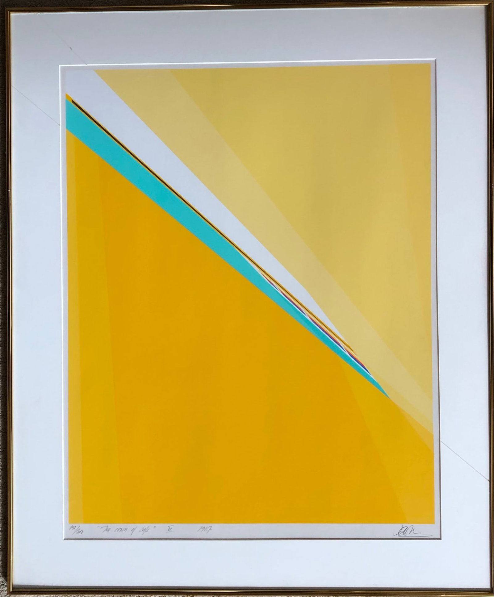 Soren Edsberg (b. 1945) Denmark: Soren Edsberg (Denmark) Silkscreen - Signed lower right. Titled lower left (this is his most famous print series) Edition 150/300 Frame: 32 3/4 x 27" Site: 26 1/2 x 21" His work has been highly praise