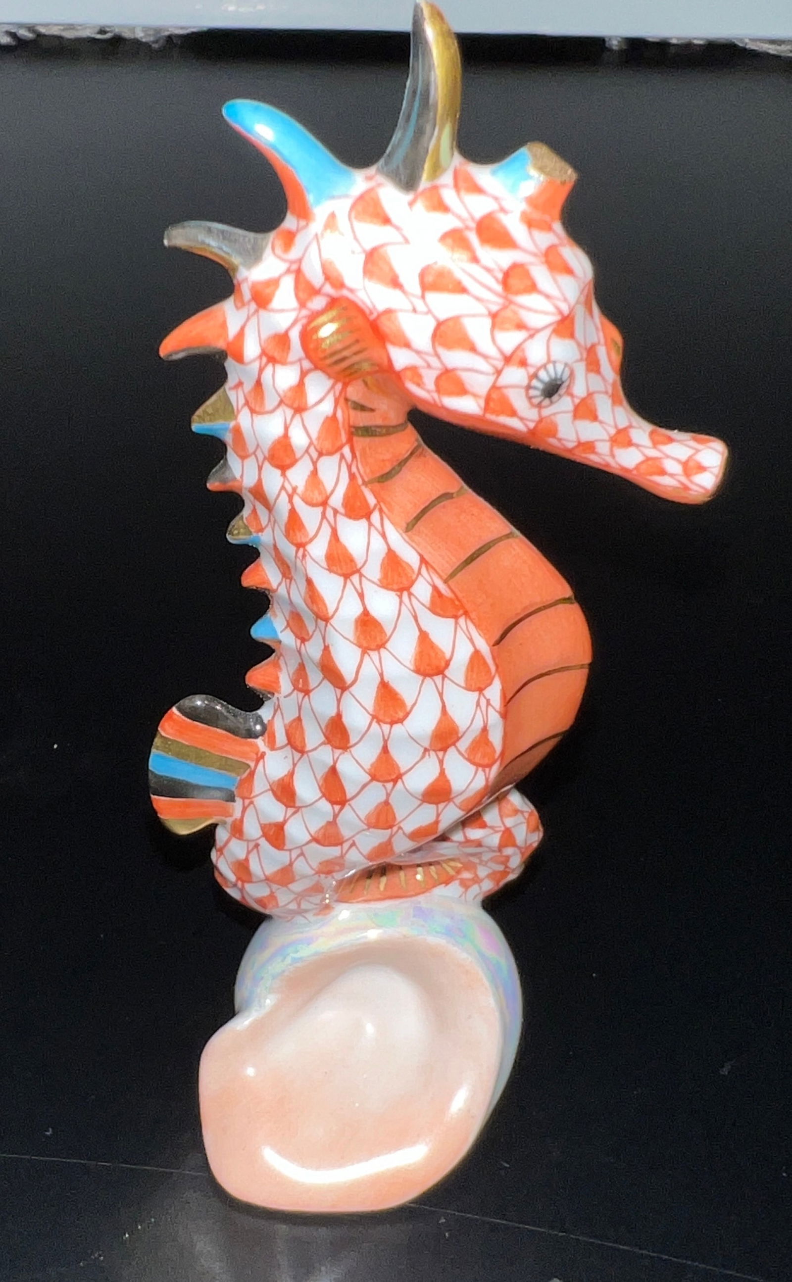 Herend Hungary Handpainted Sea Horse (1 of 4)
