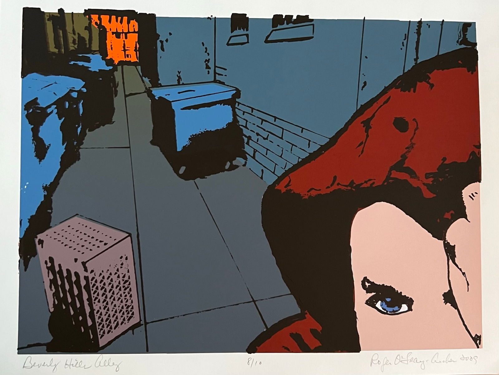 Roger O'Leary Archer (1947-2012) Signed/Dated: Roger O' Leary Archer - Title : Beverly Hills Alley Edition: 8/10 Signed lower right and Dated 2009 Etching 12 1/2 x 16 1/4" Provenance : from artist studio His works can be found in many collections.