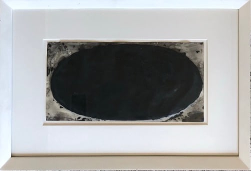 John Millei-Painting 1988: John Millei - Painting Oil on Synthetic Vellum Year 1988 Signed lower left and Dated '88 Provenance: Marc Richards Gallery (label verso) Frame : 15 x 22" Art: 7 x 14" Known as a contemporary abstract