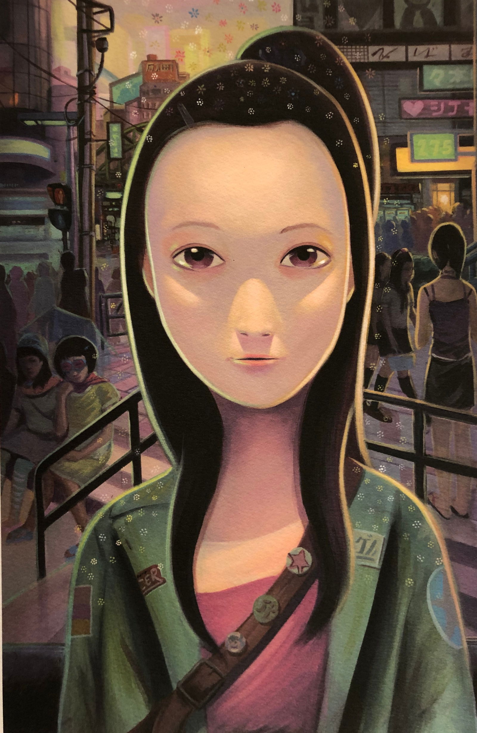 Fawn Fruits aka Daniel Hyundai Lim- limited edition: Artist: Fawn Fruits aka Daniel Hyundai LimTitle: Young Girl In The CityColor GicleeSigned in PencilLimited edition of 10 producedDimension: 7 7/8" x 11"This is a gorgeous work by Fawn Fruits... 