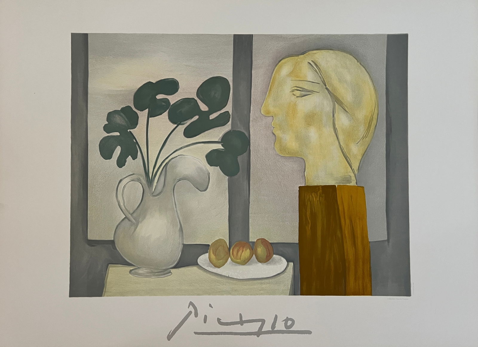 Pablo Picasso -lithograph: Pablo Picasso "Nature Morte A La Fenetre" lithograph on Arches paper Collection Marina Picasso David Kane printer 1982 22 x 30" Edition 1000 This is a high quality condition. This is a