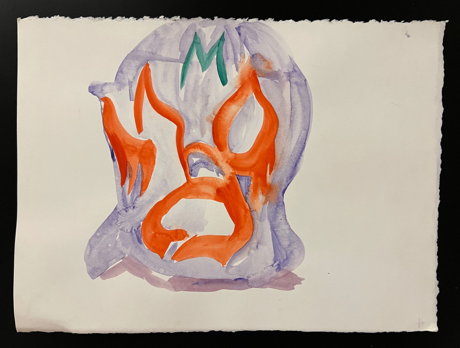 Salomon Huerta-watercolor boxer series-signed: Salomon Huerta - Watercolor from his famous "boxer series". Signed lower right. Dimension: 11 x 15.25" Huerta has received national and international recognition. Has had many solo and