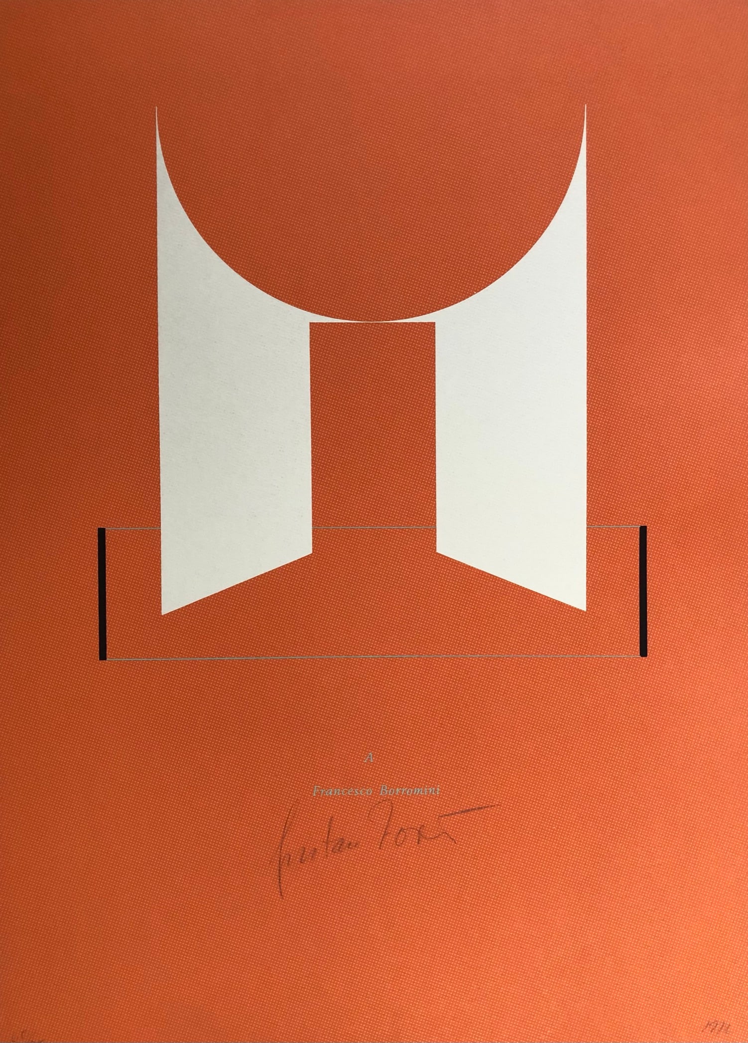 Gustavo Torner ( B. 1925-) Lithograph 1972 Signed: Gustavo Torner (b. 1925) Lithograph from the series " Serie Sur Geometries " year : 1972 signed, titled and dated. On board. Edition total : 75 (other lithos listed) He is one of the