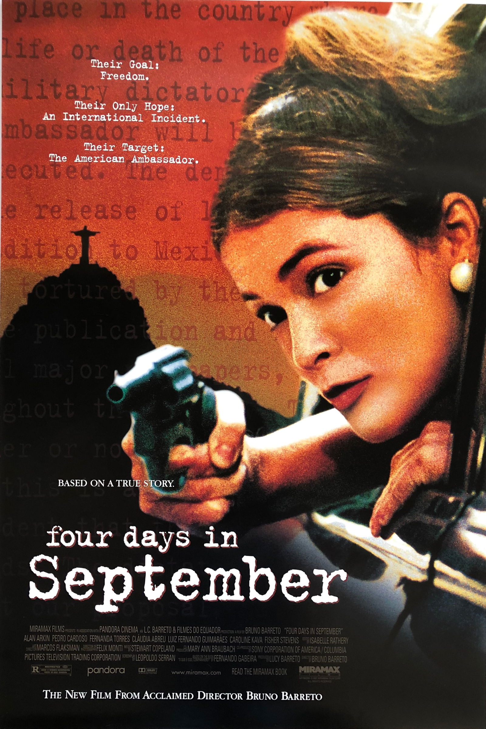 Four Days In September -Original Mirimax Films Movie Poster: Four Days In September - Mirimax Films. Cast: Alan Arkin, Claudia Abreu, Fernanda Torres Dimension: 40" x 27"
