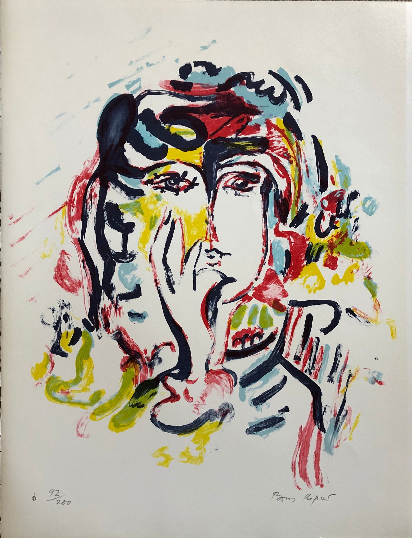 Boris Kipar (1937-2007) Konigsberg " Hommage a Picasso": Boris Kipar - "Homage to Picasso" His most famous print ! Signer lower right. 92 / 200 BFK watermark lower left. Dimension: 26 x 20 Print by KISTLER ! He attended art school in Marseille, France and s