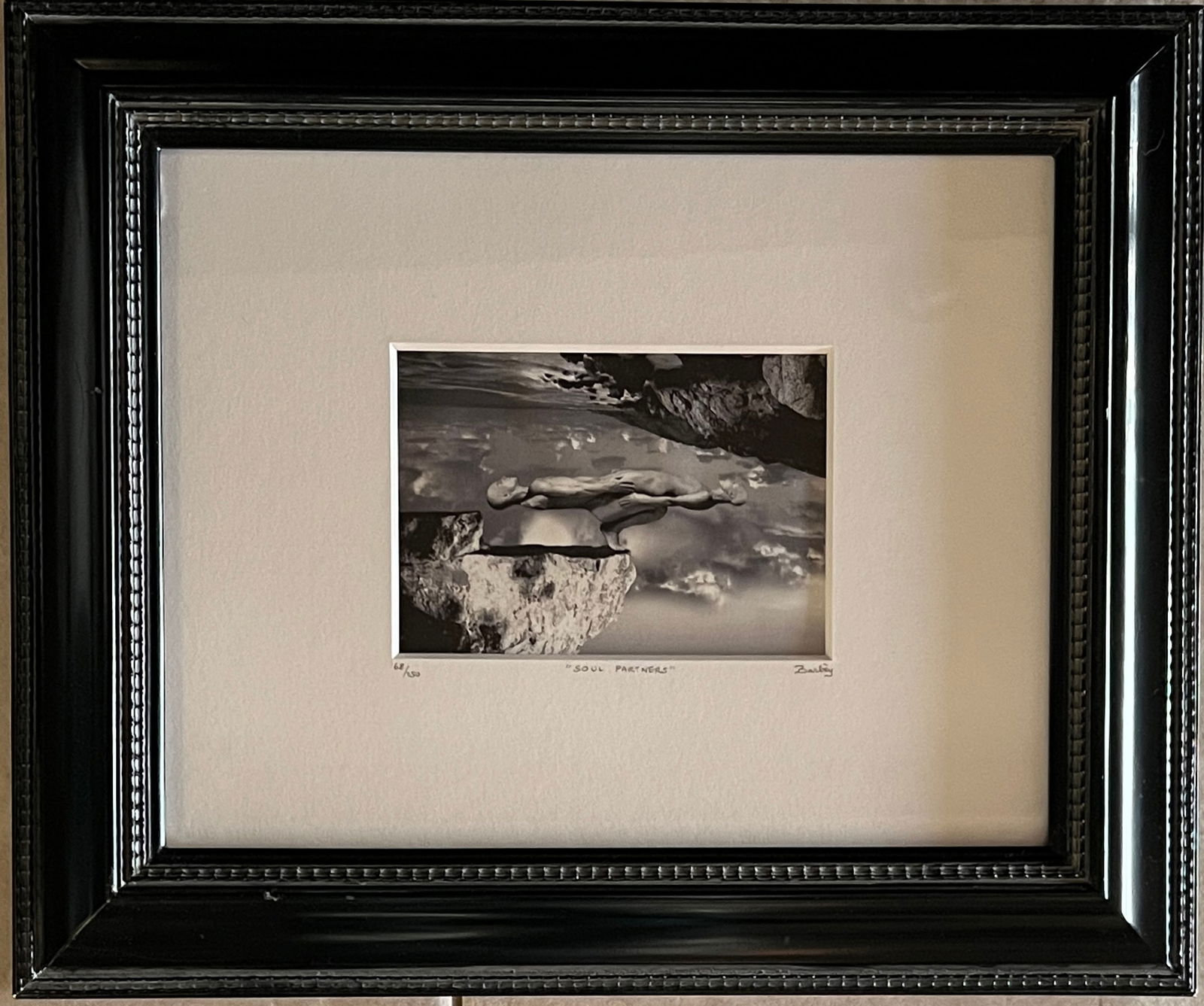 Thomas Barbey: Thomas Barbey - Title: Soul Partners Edition 68/250 Signed lower right. Great surreal work. Frame : 15 x 18' Art: 4 3/4 x 6 1/2'