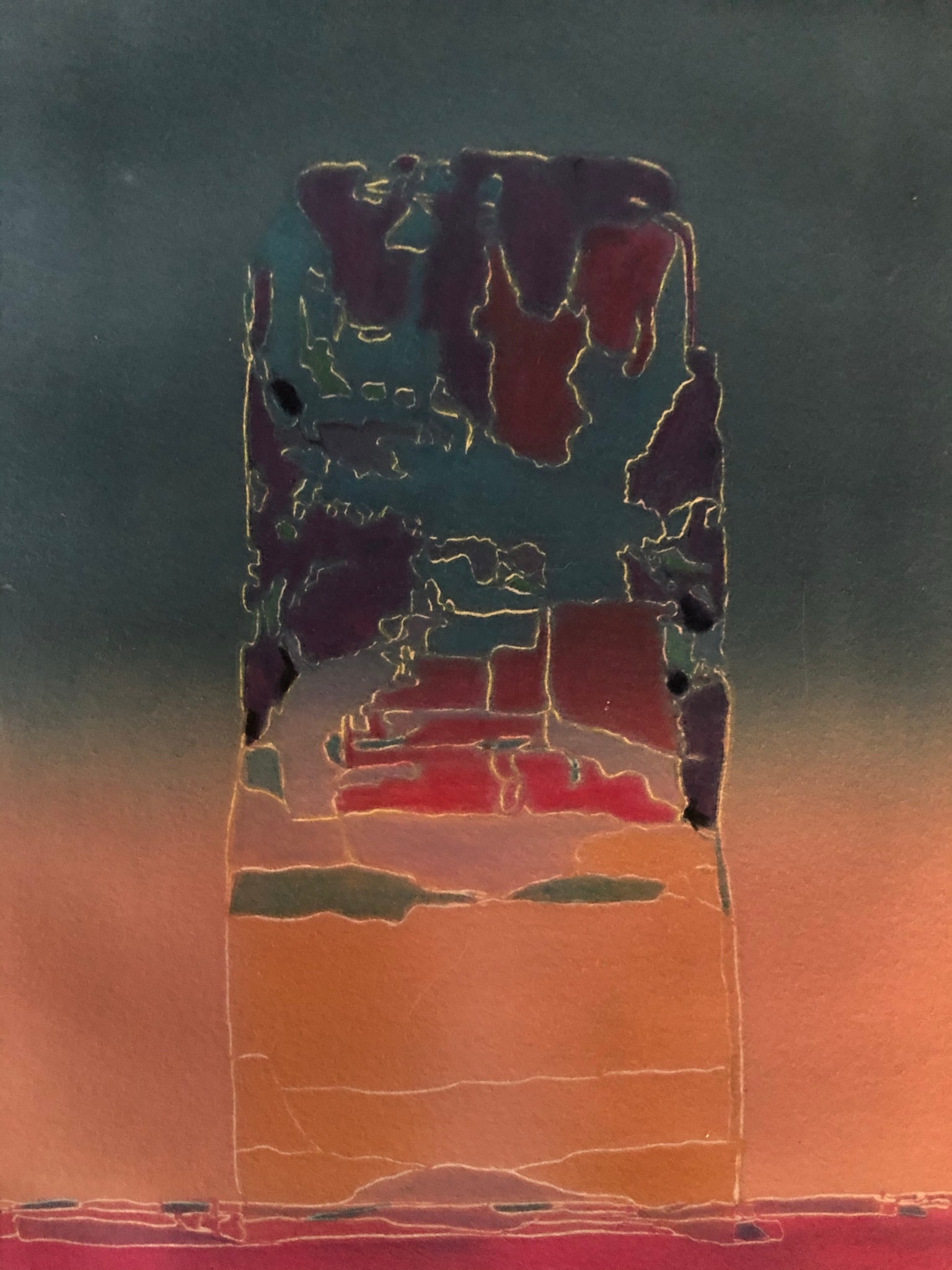 Ellen Kieffer - Signed Monoprint - 2