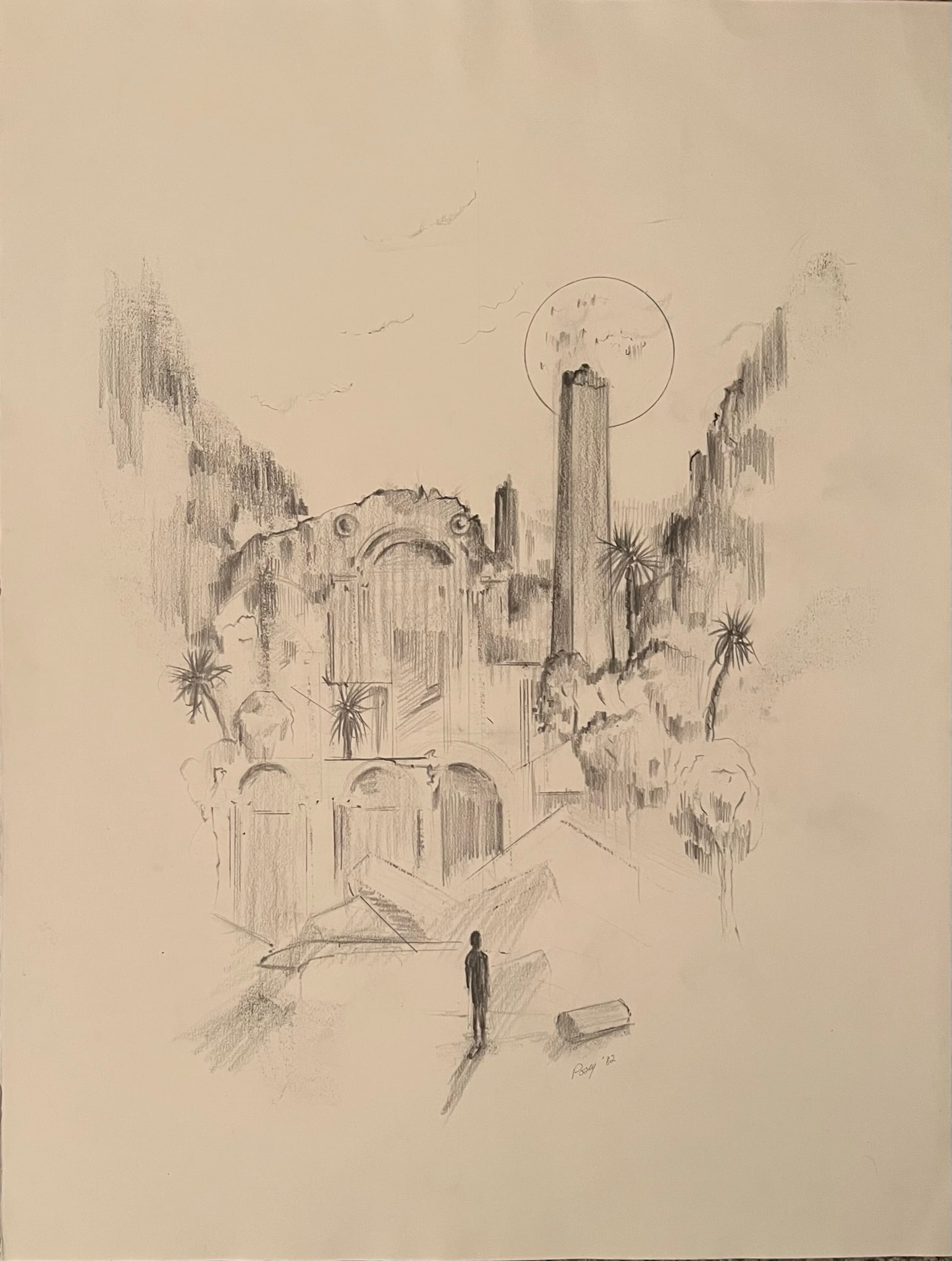 Ernest Posey (1937-2007) Rare Drawing (1 of 3)