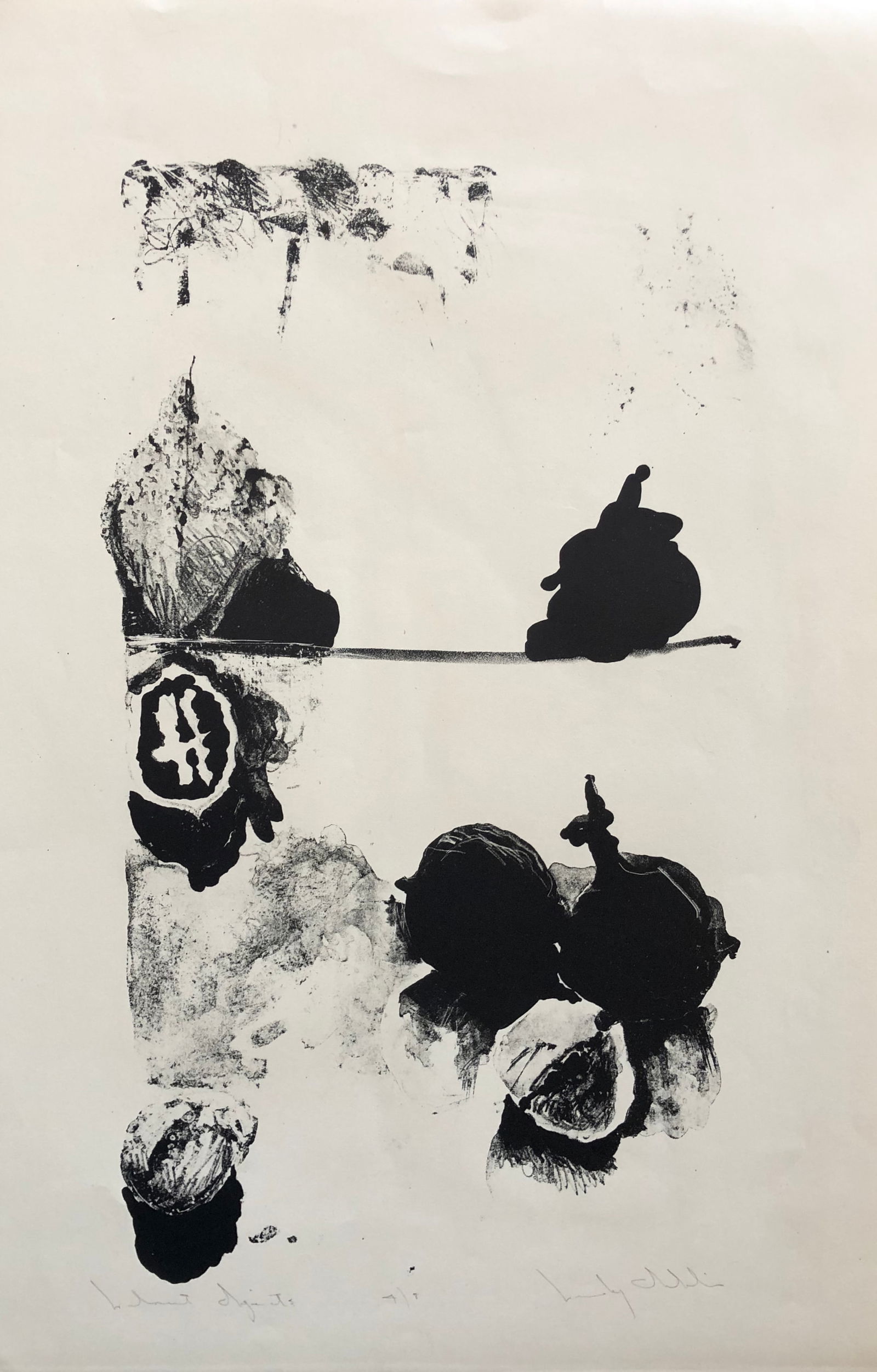 Wesley Chamberlain (1932-1990) lithograph - Mid Century: Wesley Chamberlain (1932-1990) California. Lithograph Small edition 4/8. Signed lower right. Titled lower left. Dimension: 19 x 12 1/2 Well known listed CA artist. His works can be found in many colle