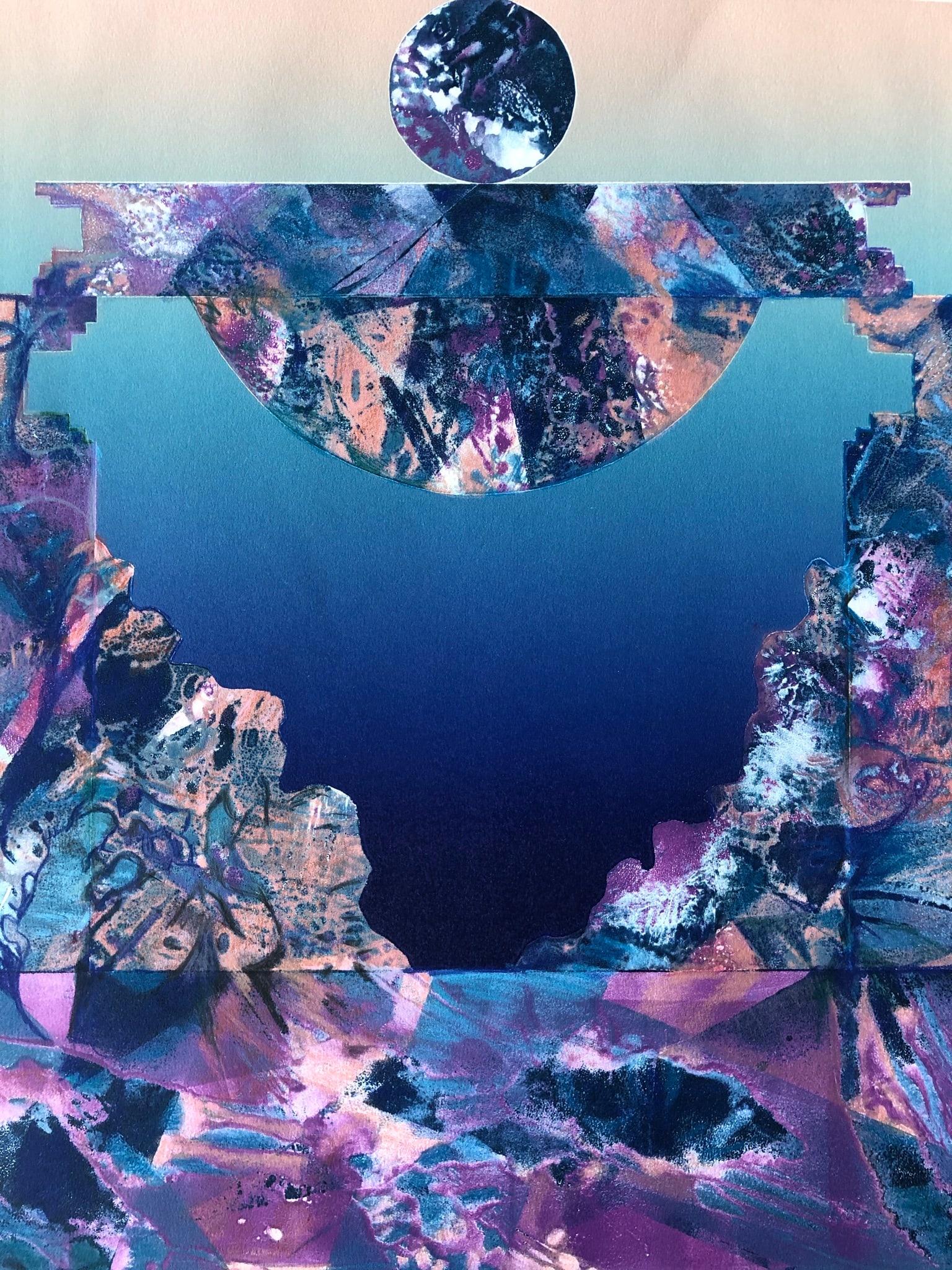 Ellen Kieffer- monoprint - 2