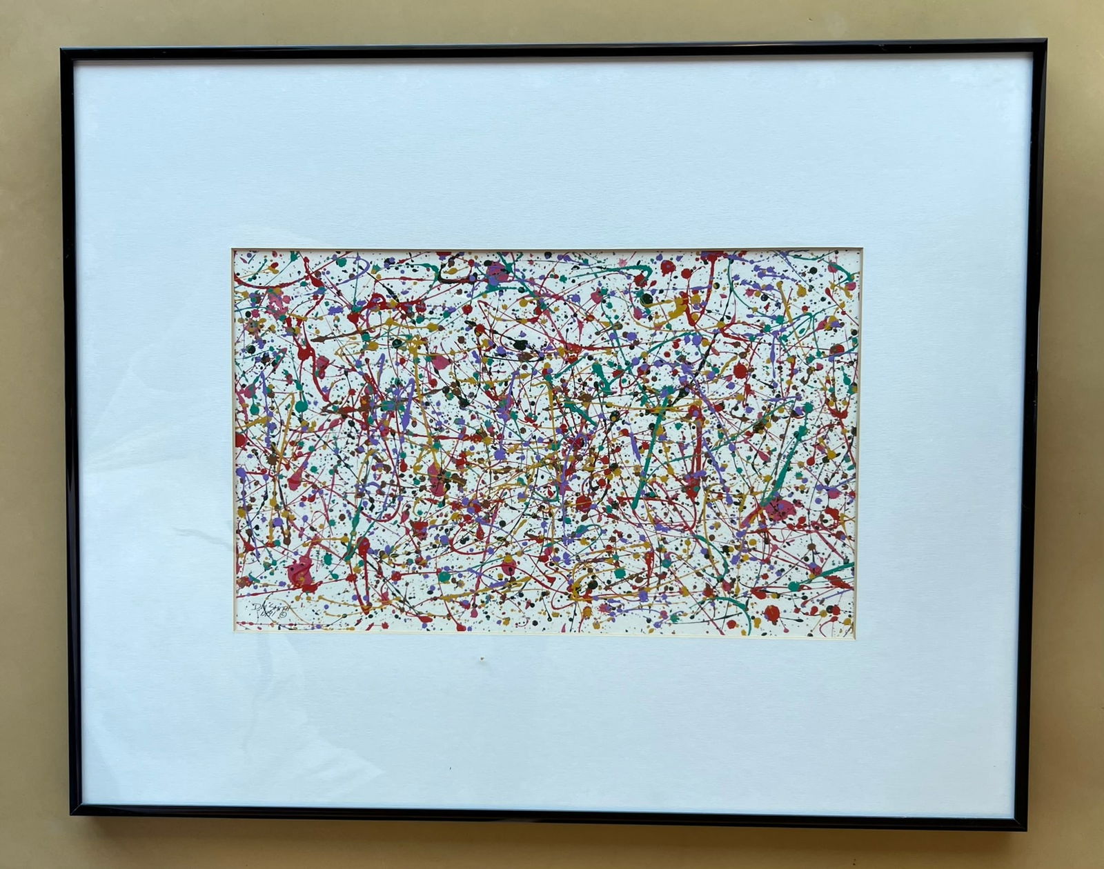 Diana Smith -Abstract Painting 1991: Diana Smith - Abstract Painting Signed / Dated lower left Year: 1991 Framed : 16 x 20" Site : 8 x 13" Beautiful painting.