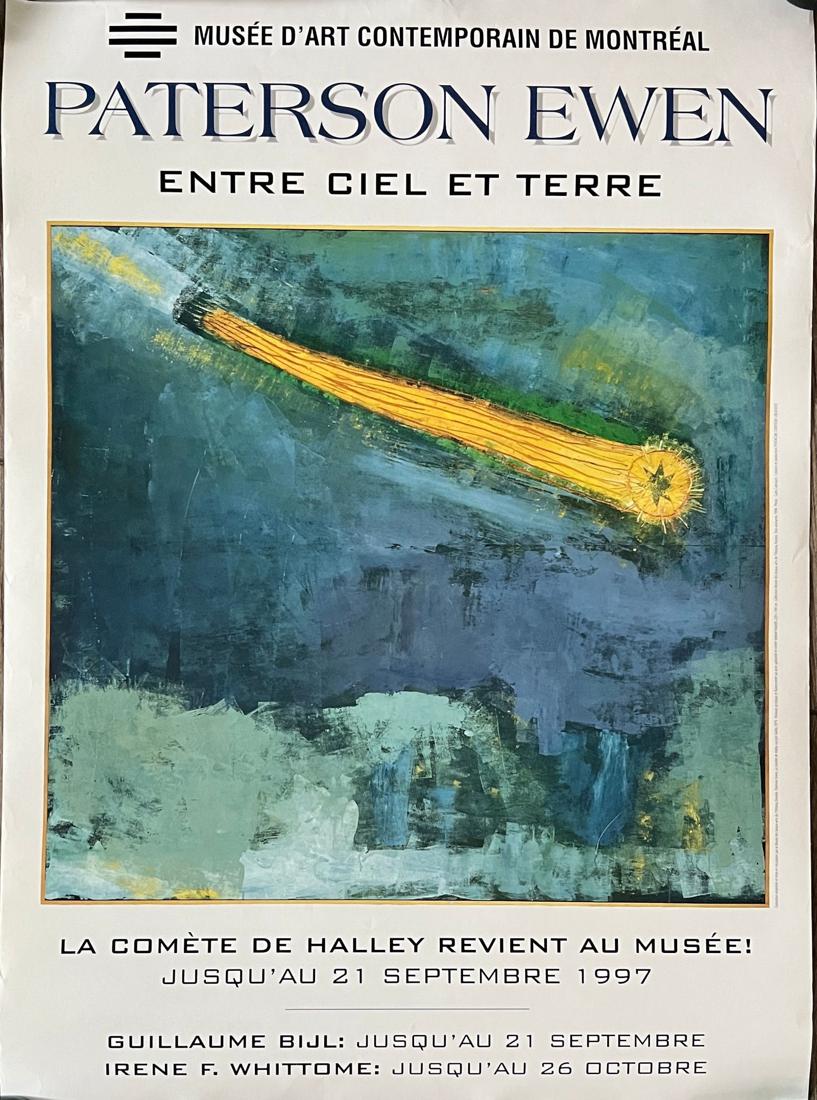 Paterson Ewen - Musee D' Art Contemporan de Montreal 1997 Exhibition: Paterson Ewen - Musee D' Art Contemporan De Montreal. 1997 Exhibition. Dimension: 28 x 20"