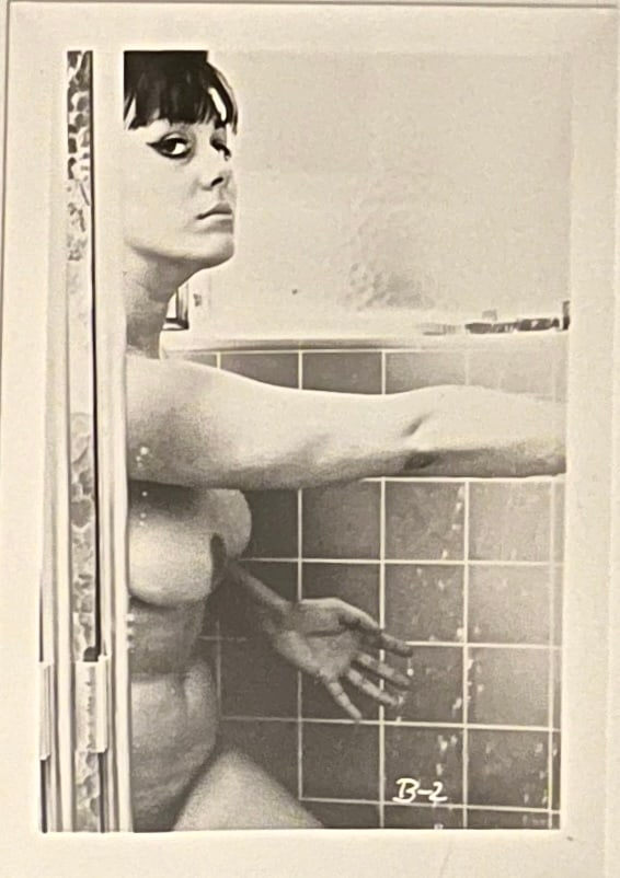 Vintage Erotic Nude Model Black/White Photograph for Magazine: Vintage Erotic Adult Art Nude Black and White Mid Century Professionally Shot Photograph for Adult Magazine Framed: 11 1/2 x 9 1/2 " Phot: 5 x 4 "