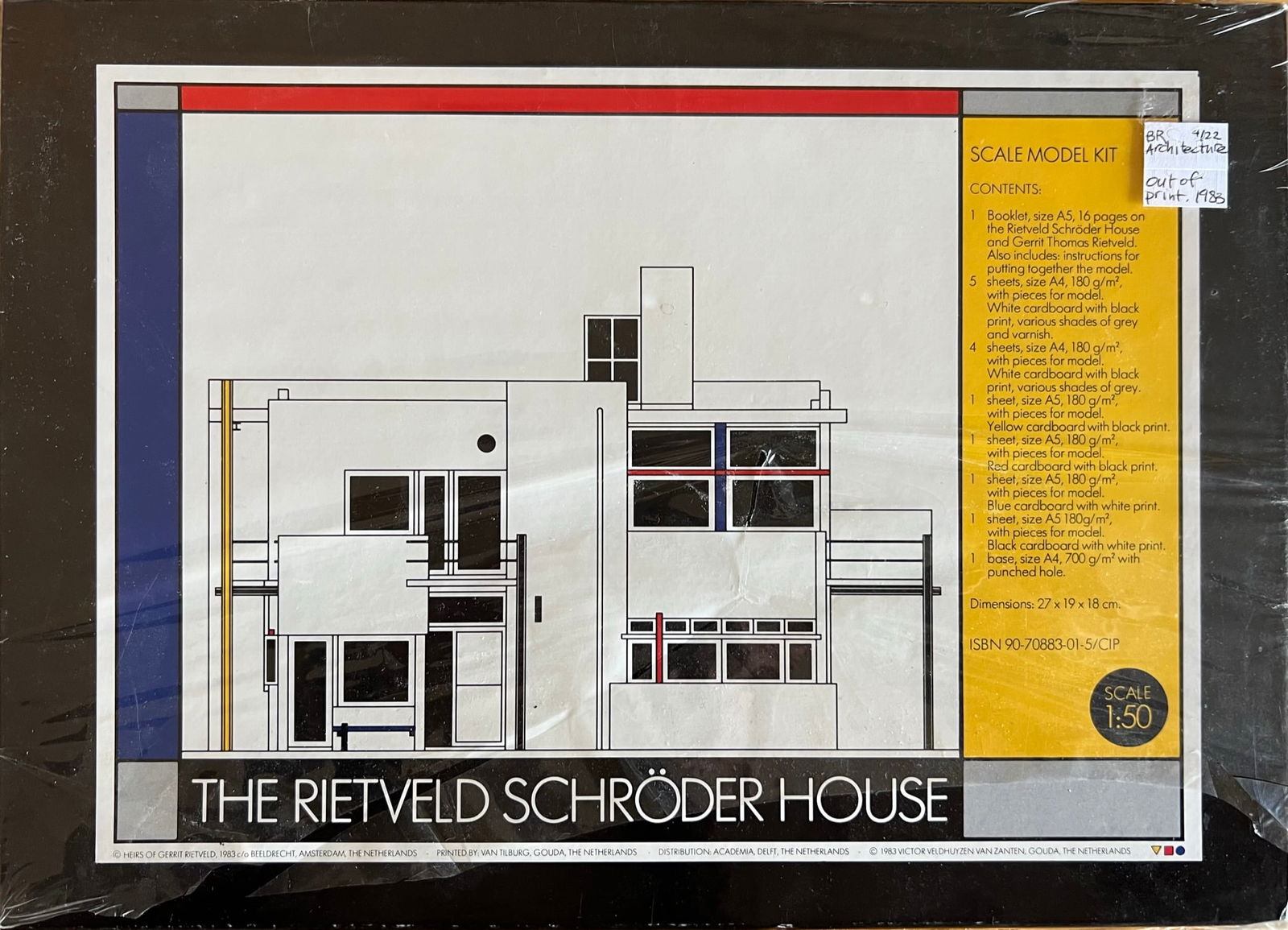 The Rietveld Schroder House MODEL KIT- NEW - out of print: The Rietveld Schroder House - Printed in the Netherlands 1983 NEW never opened. Long out of print so scarce find. ISBN: 90-70883-01-5/CIP Dimension: 8 3/4 x 12" . Includes 16 page booklet on Schroder