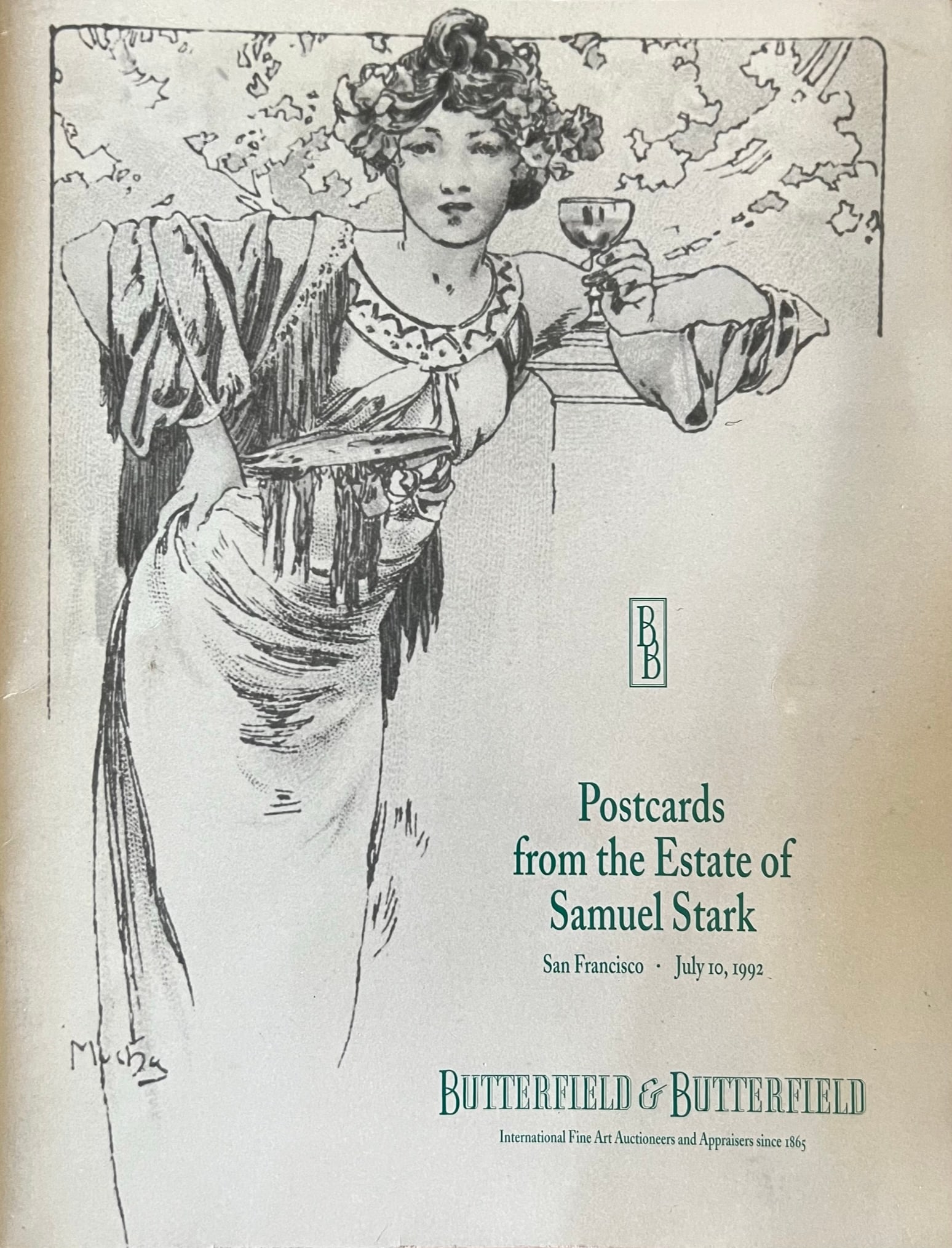 Butterfield and Butterfield -Catalog 1992: Butterfield and Butterfield Catalog - Postcards from the estate of Samuel Stack S.F. 7/10/92 61 pages