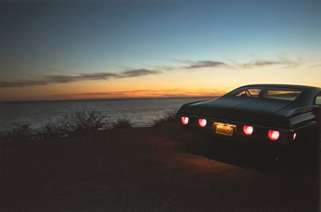 Rene & Radka Limited Edition AP print-classic car parked by the water at sunset: Rena & Radka (Rene Hallen - Germany / Radka Leitmeritz -Czech Rep) Limited Edition proof. Classic car parked by the water at sunset. Exhibitions in Paris, Slovakia, Italy, NY. 2010 National Museum of 