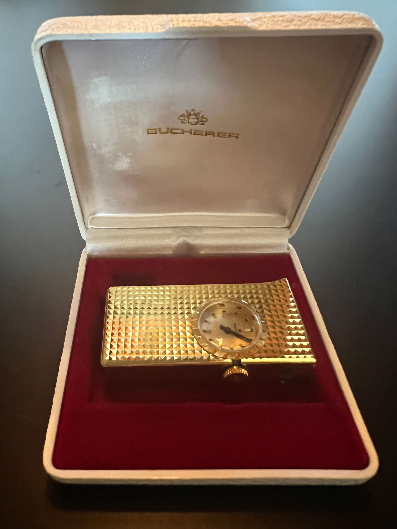 Bucherer Lighter w/ swiss made Watch in original box: Bucherer Lighter with Swiss Made Watch in Original Box