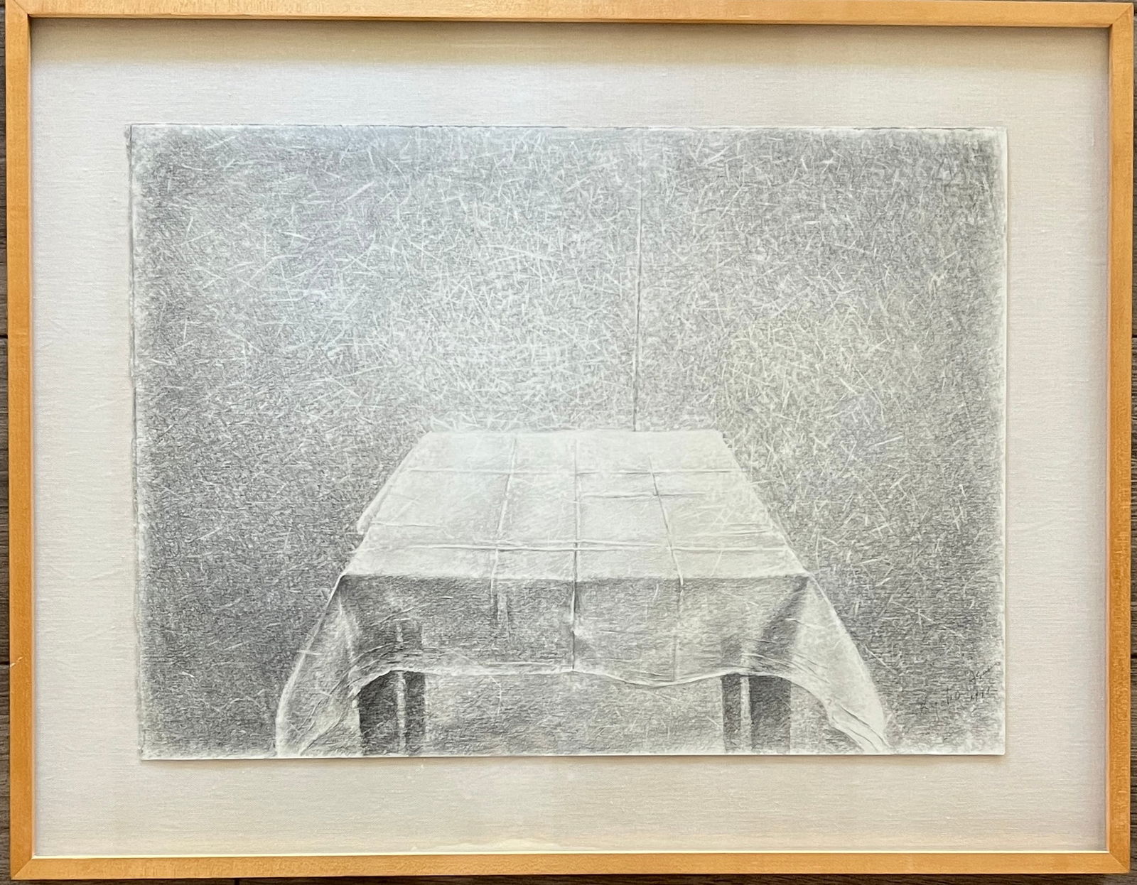Kyoko Asano (Tokyo- b 1933-) - Graphite on paper, signed/dated . Was exhibited at Cirrus Gallery, (1 of 3)