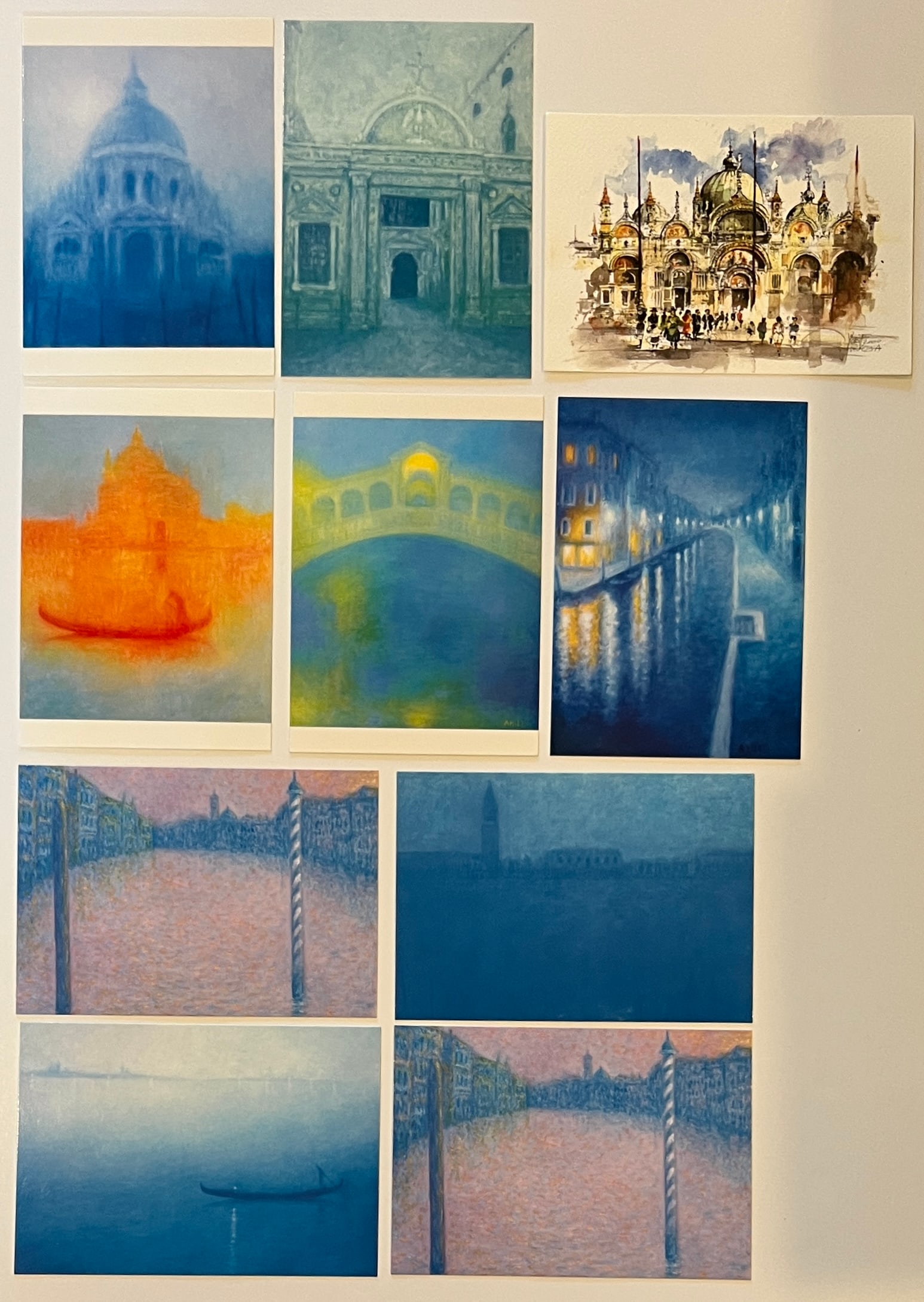 10 postcards from Amici Gallery in Venezia, Italy: 10 Postcards from Amici Gallery in Venezia, Italy. Each 4 1/2 x 6 1/2"
